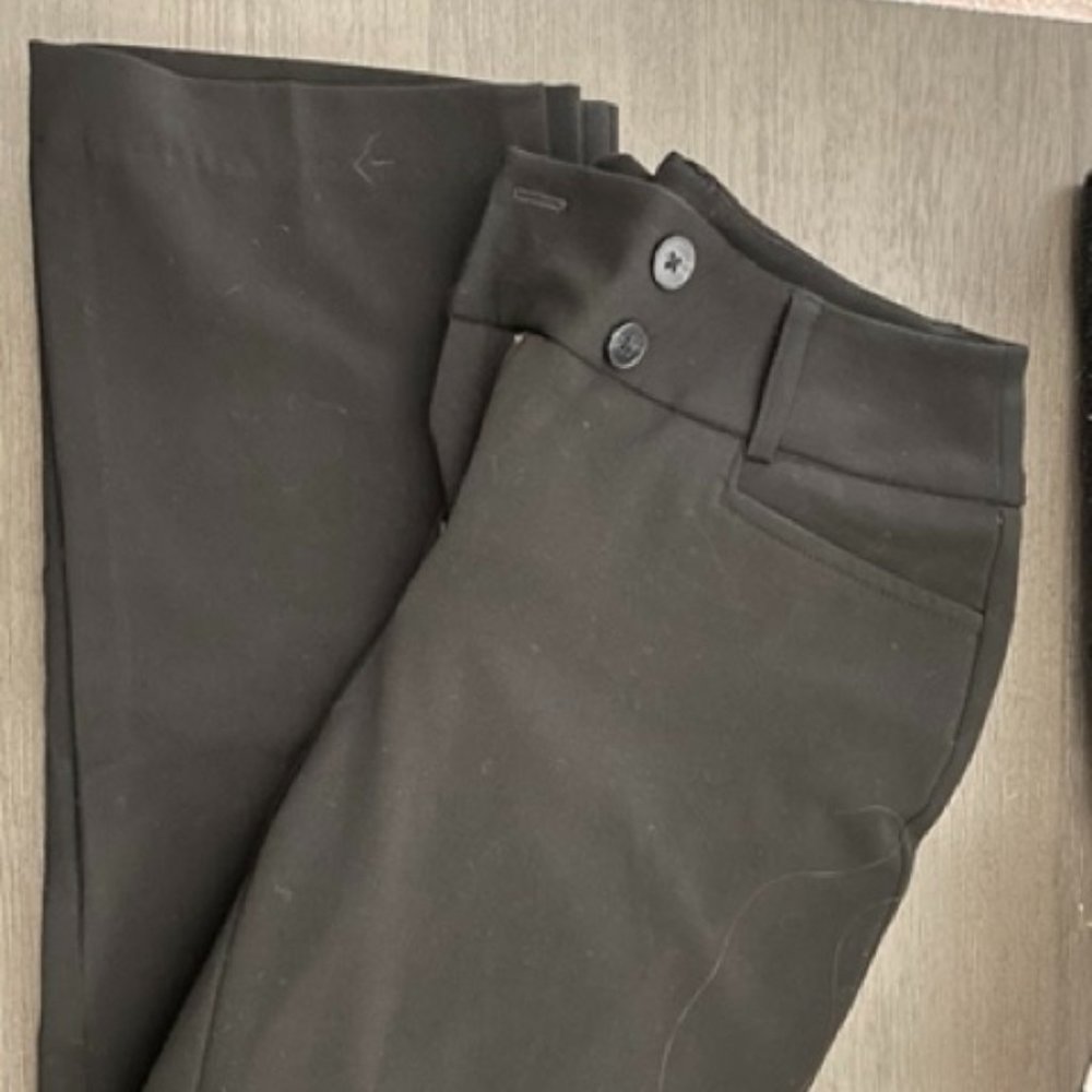 Black bootcut dress pants